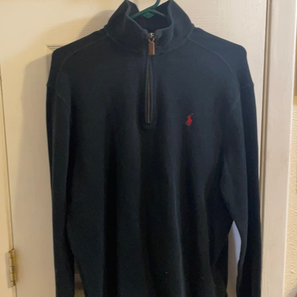 Polo by Ralph Lauren 1/2 Zip Pullover Mock Neck Pony Sweater
